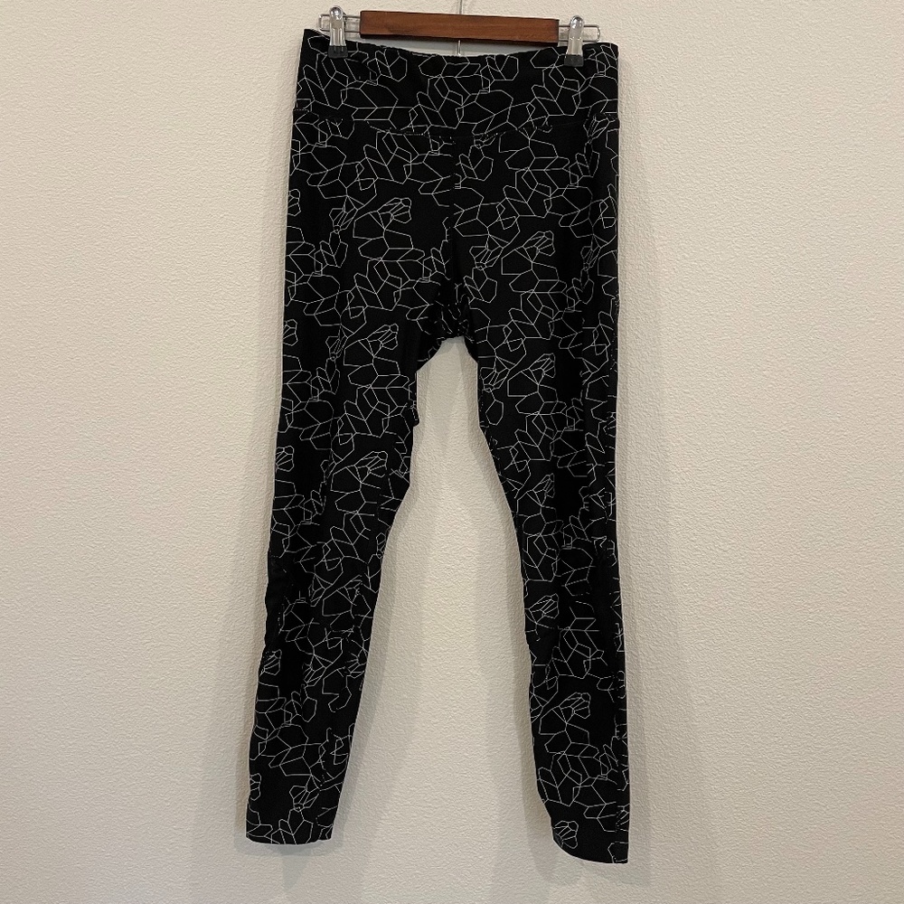 EUC dip Full Length Mesh Panel Yoga Leggings
